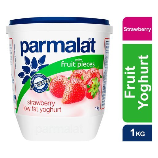 Parmalat Medium Fat Strawberry Yoghurt 1kg