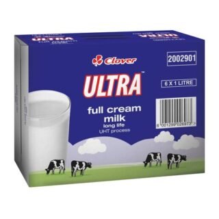 Clover Ultra Uht Long Life Full Cream Milk 6 x 1L