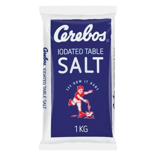 Cerebos Salt Iodated Table Poly 1kg
