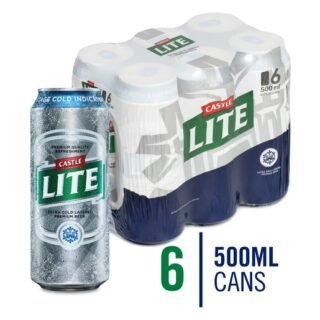 Castle Lite Can 6 x 500ml