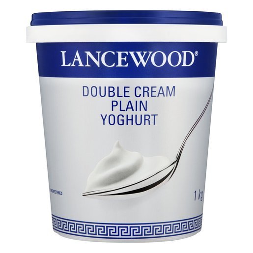 Lancewood Double Cream Plain Yoghurt 1kg