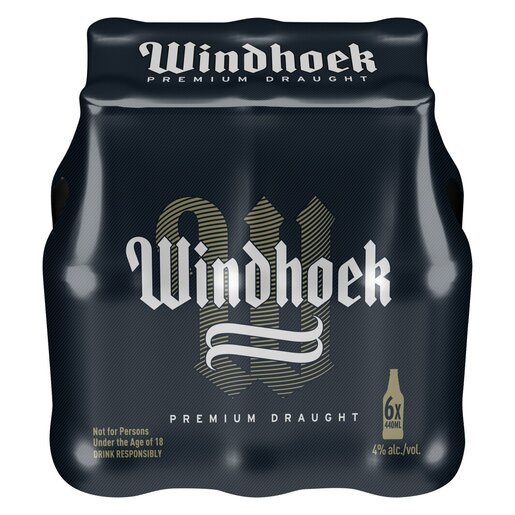 Windhoek Draught NRB 6 x 440ml