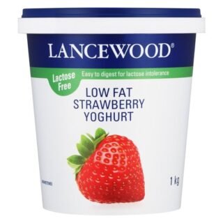 Lancewood Low Fat Lactose Free Strawberry Yogurt 1kg