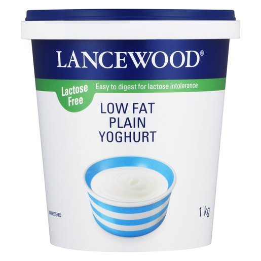 Lancewood Lactose Free Plain Yoghurt 1kg