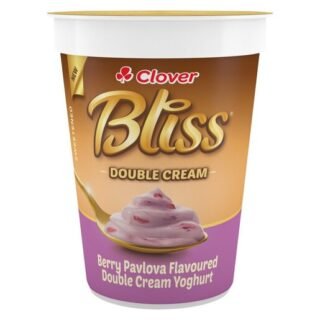 Clover Bliss Berry Pavlova Flavoured Double Cream Yoghurt 150g